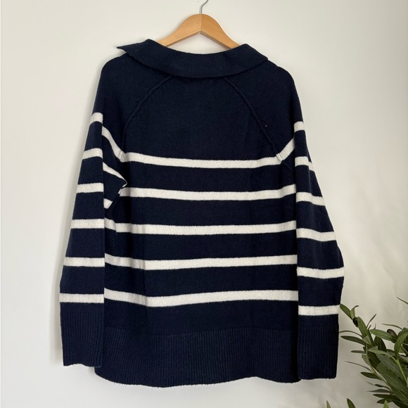 Aerie unREAL Polo Sweater - Navy Blue - Size XS - Picture 4 of 5